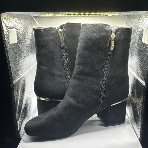 Alfani Black Ankle Boots with Sleek Design - Picture 1 of 14